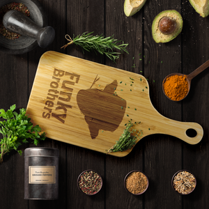 Funky Brothers Bamboo Cutting Board